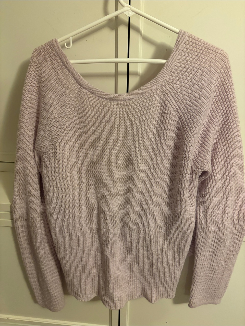 Aerie Lavender Ribbed Sweater